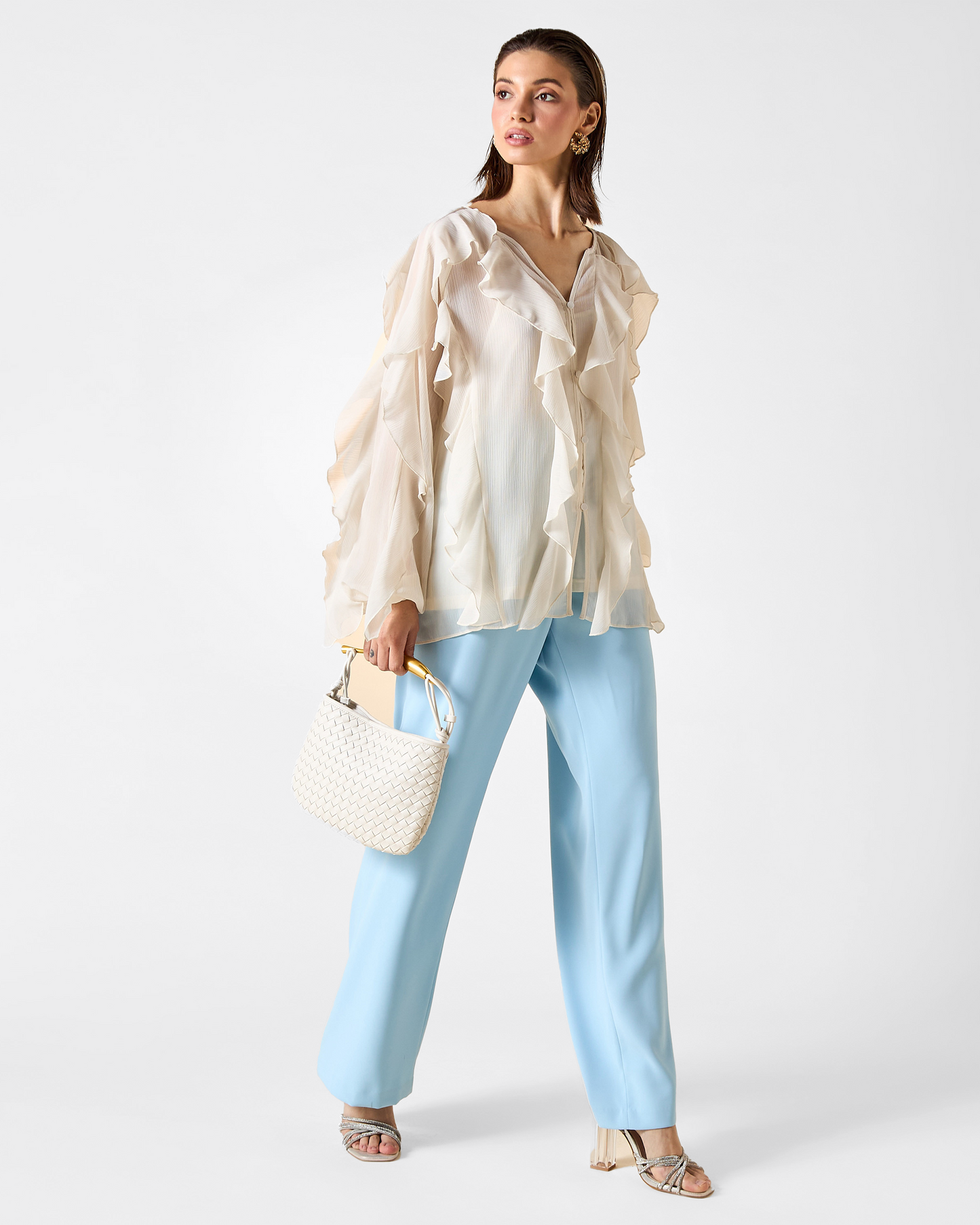 Valentina Blusa de Volantes Elegantes