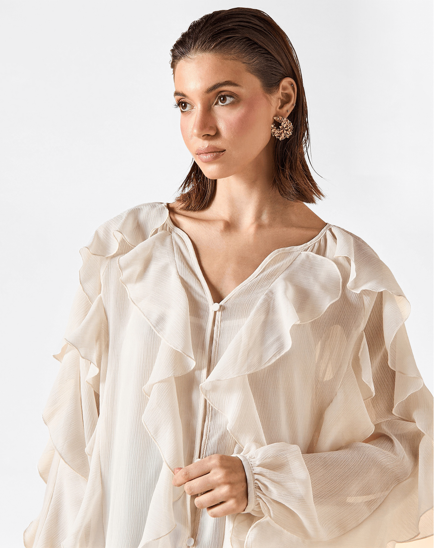 Valentina Blusa de Volantes Elegantes