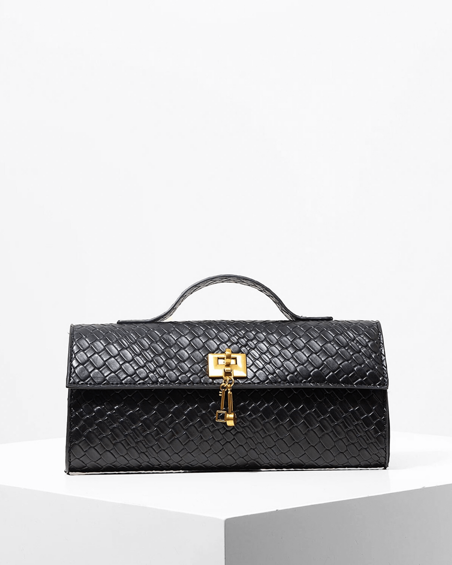 Bolso Baguette Charol Moderno de Grevano