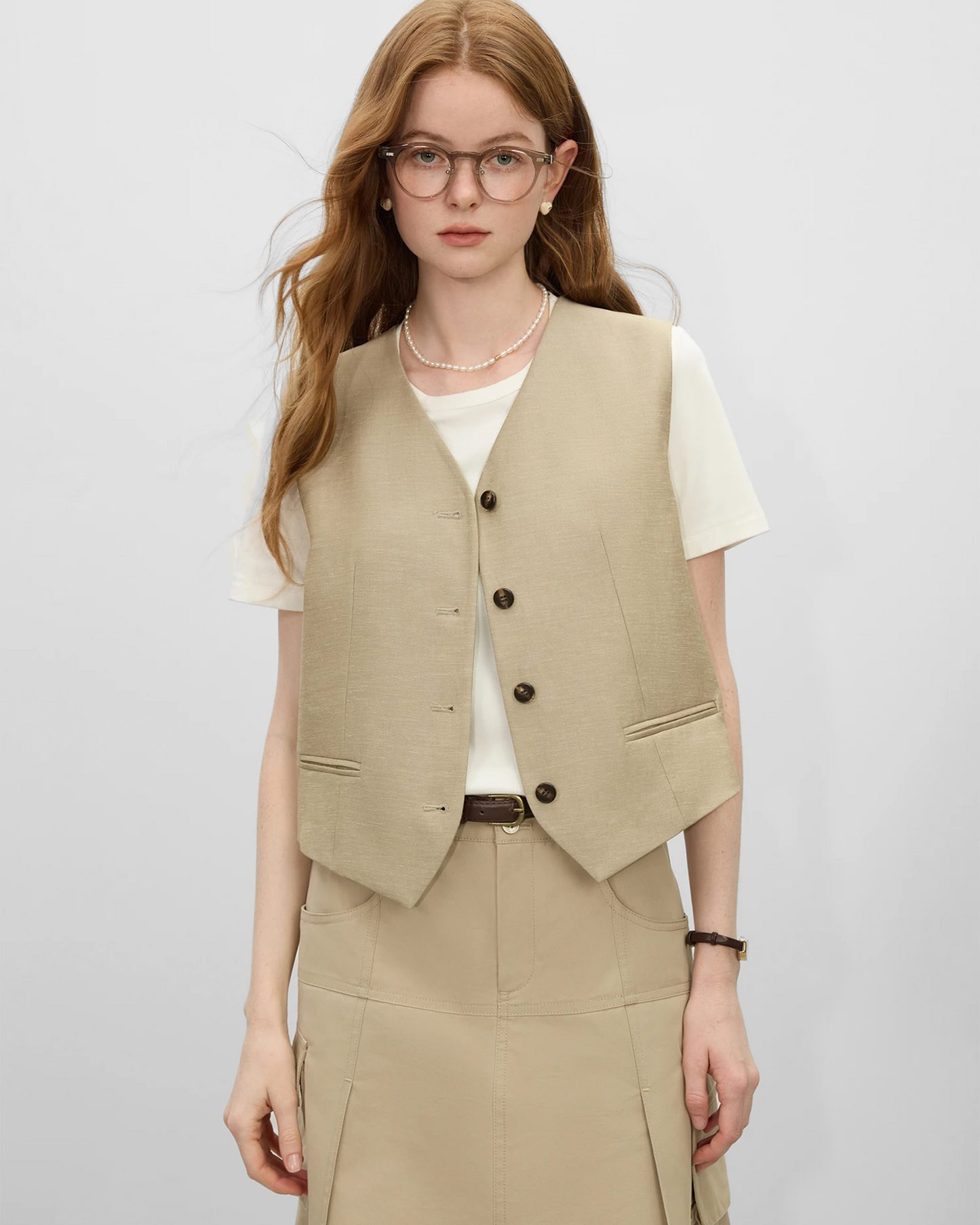 Traje Vintage de Dos Piezas con Chaleco