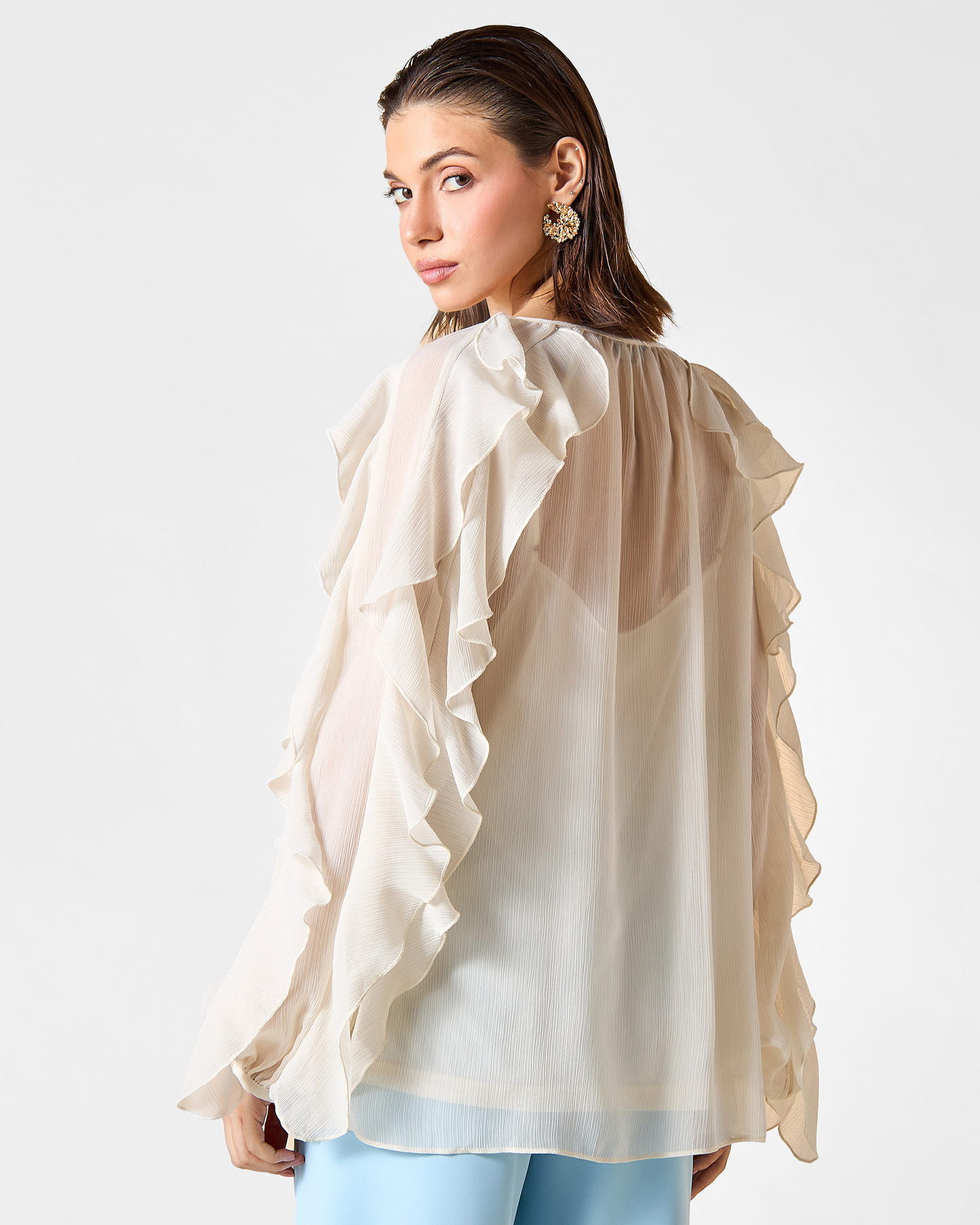 Valentina Blusa de Volantes Elegantes