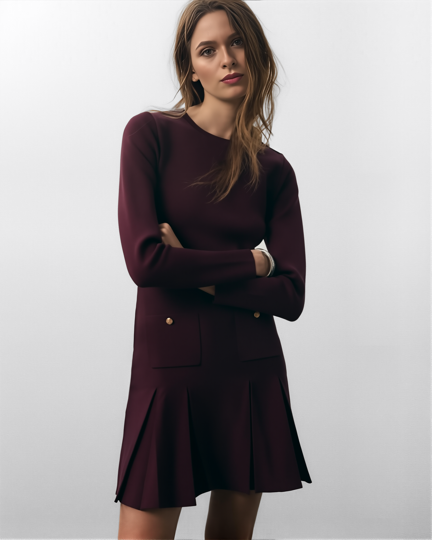 Vestido Elegante de Grevano para Oficina y Ocasiones