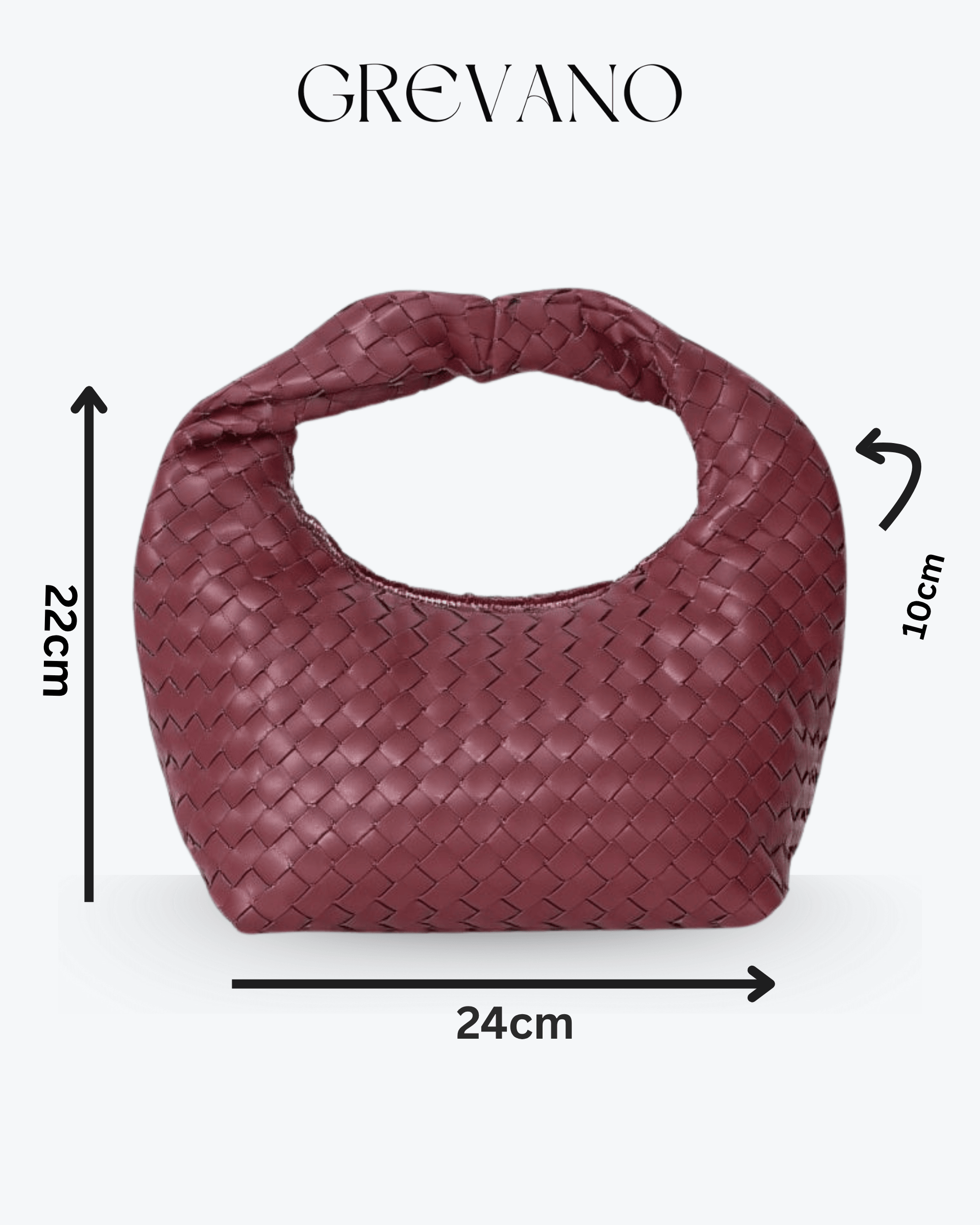 Bolso Mensajero Artesanal en Color Burdeos  Grevano