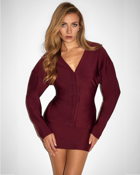 Conjunto De Moda Elegante Femenina De Grevano