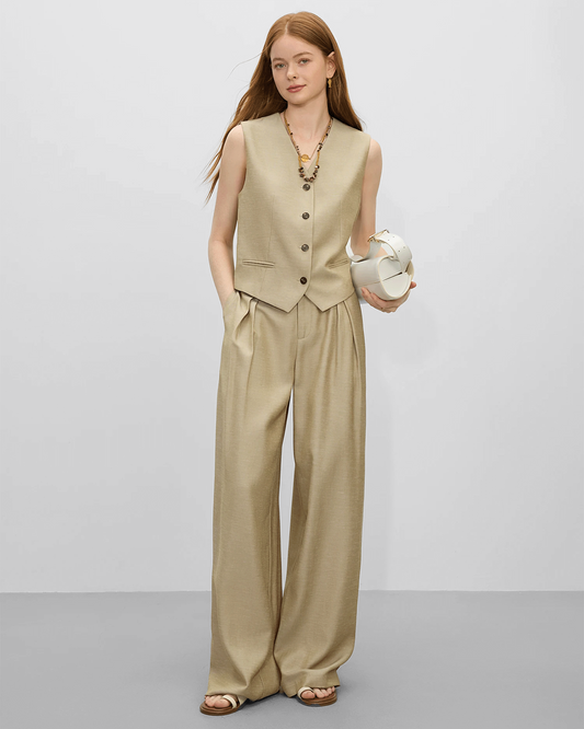 Traje Dos Piezas Mujer Vintage Grevano con Chaleco