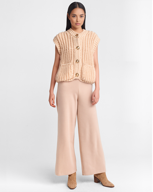 Chaleco Vintage Mujer de Grevano con Botones Dorados