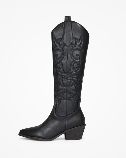 Elisa Botas Vaqueras Negras - Grevano