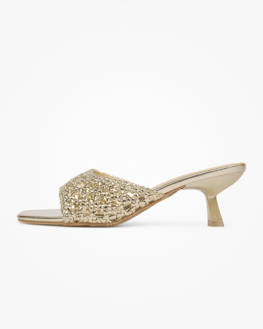 Zapatos Tacón Fino Grevano con Detalles Brillantes - Grevano