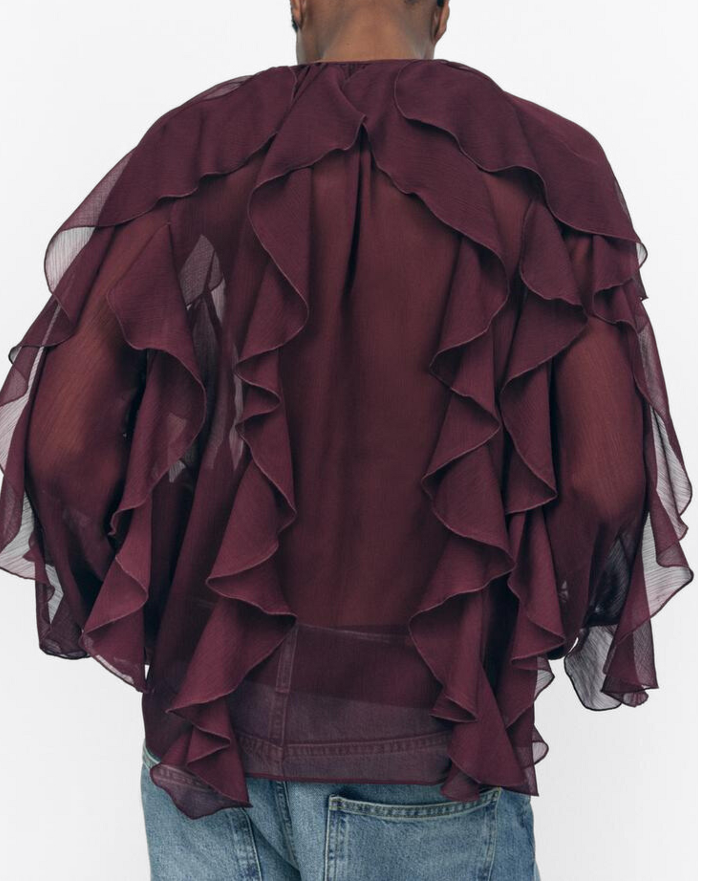 Valentina Blusa de Volantes Elegantes