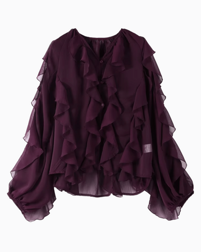 Valentina Blusa de Volantes Elegantes