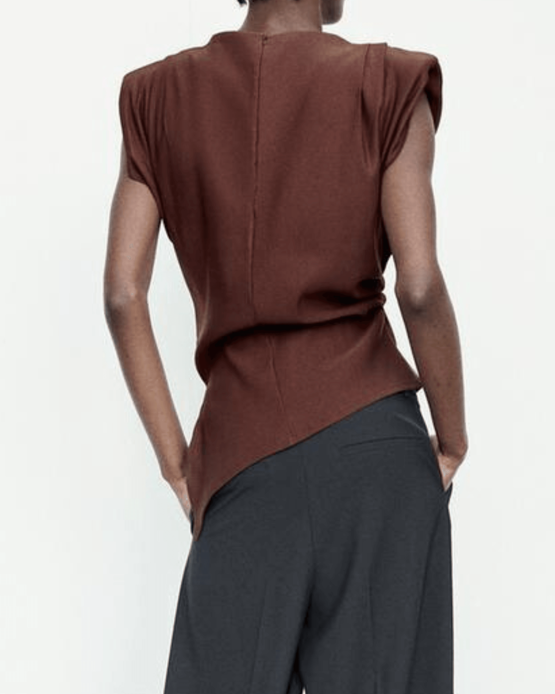 Blusa Escote Redondo Mujer Grevano de Moda Actual – Ropa de Oficina para Mujer | Grevano