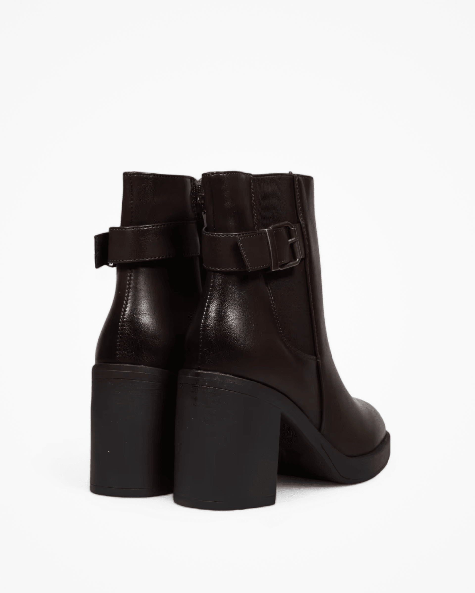 Botas de Tacón Ancho Mujer Grevano con Hebilla – Ropa de Oficina para Mujer | Grevano