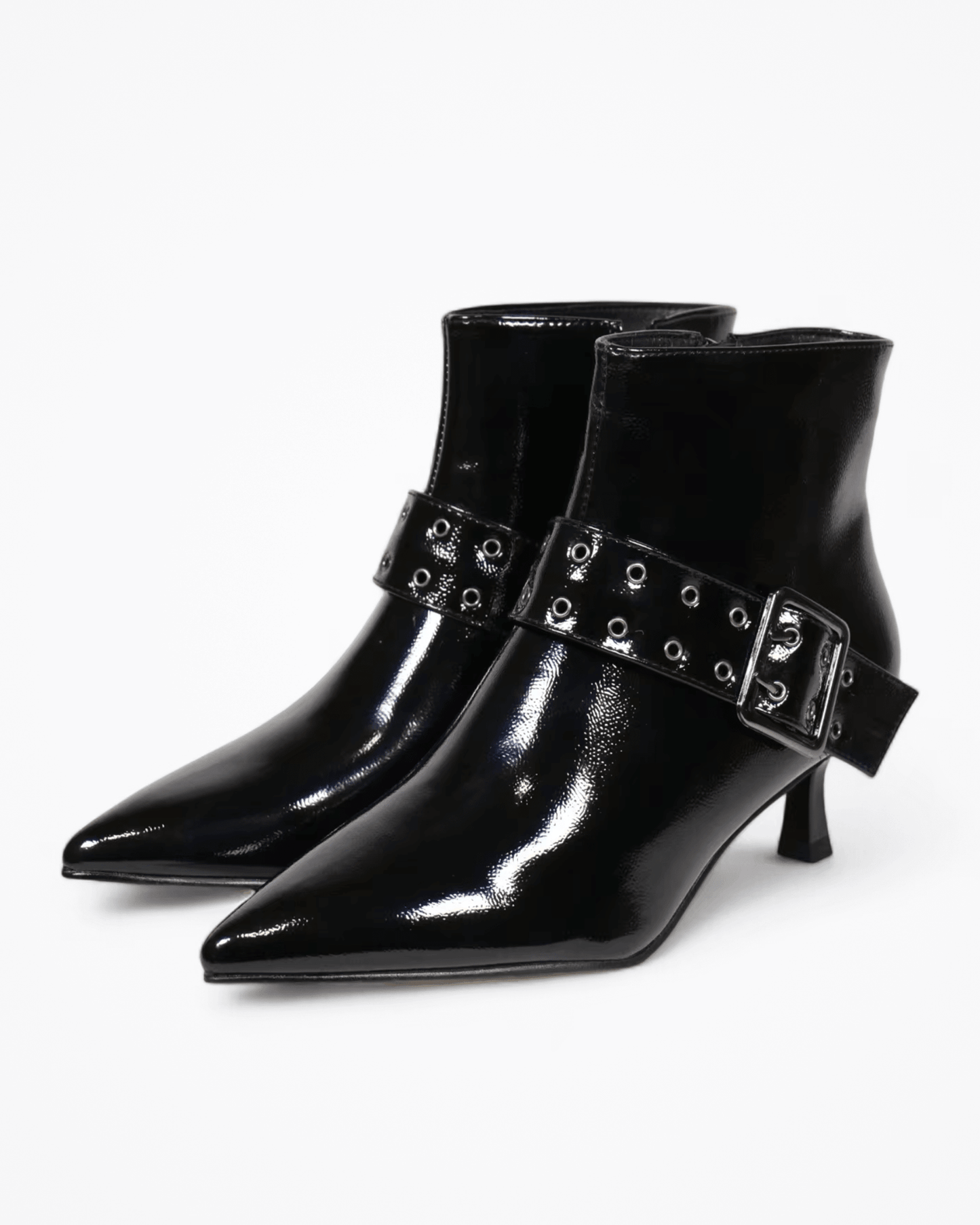 Botines de Charol para Mujer Grevano con Hebilla Elegante – Ropa de Oficina para Mujer | Grevano