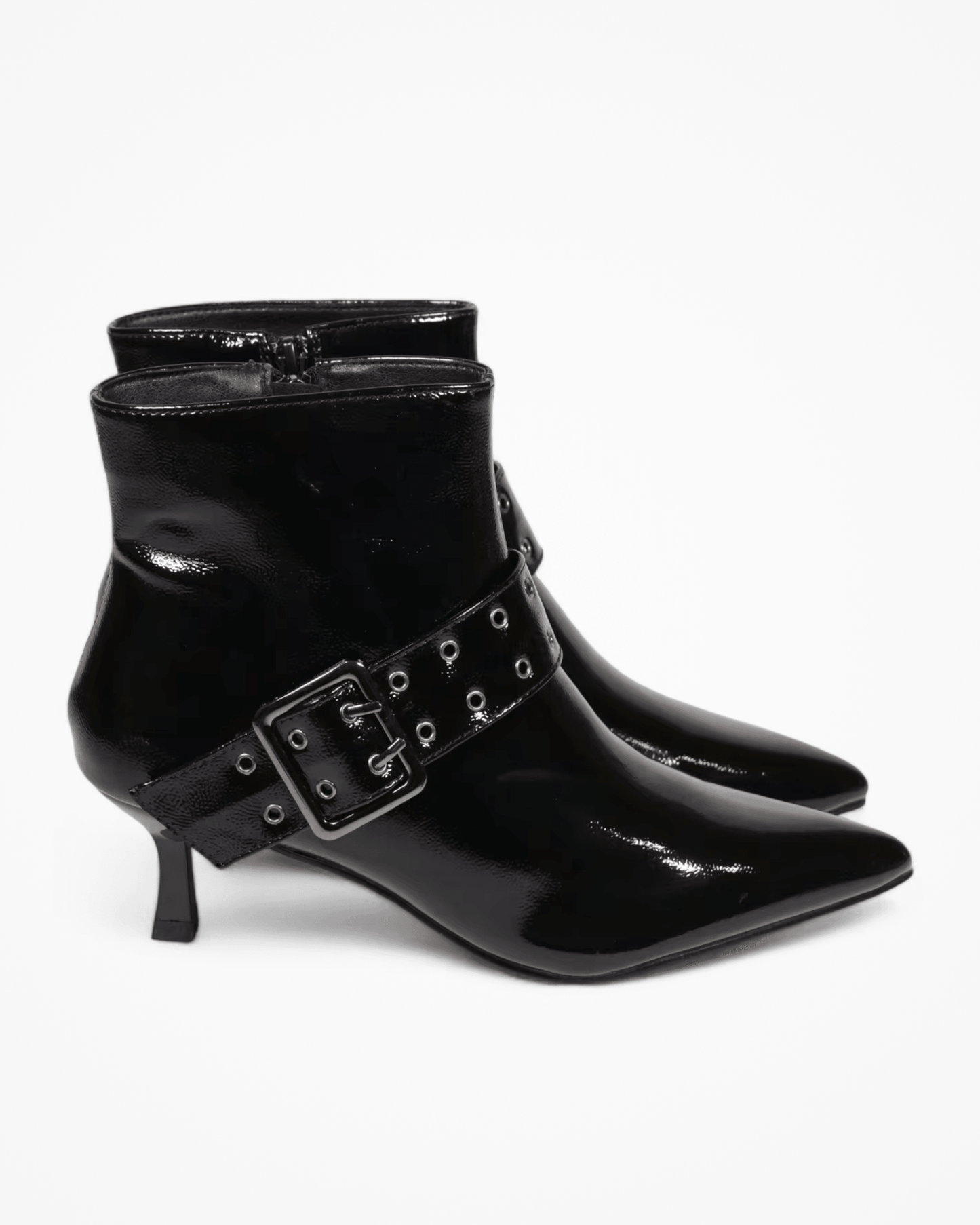Botines de Charol para Mujer Grevano con Hebilla Elegante – Ropa de Oficina para Mujer | Grevano