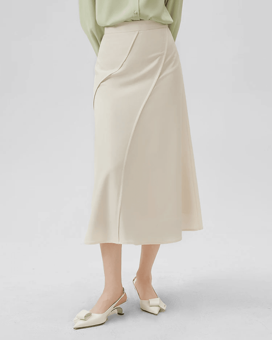 Falda Drapeada Elegante para Oficina – Ropa de Oficina para Mujer | Grevano