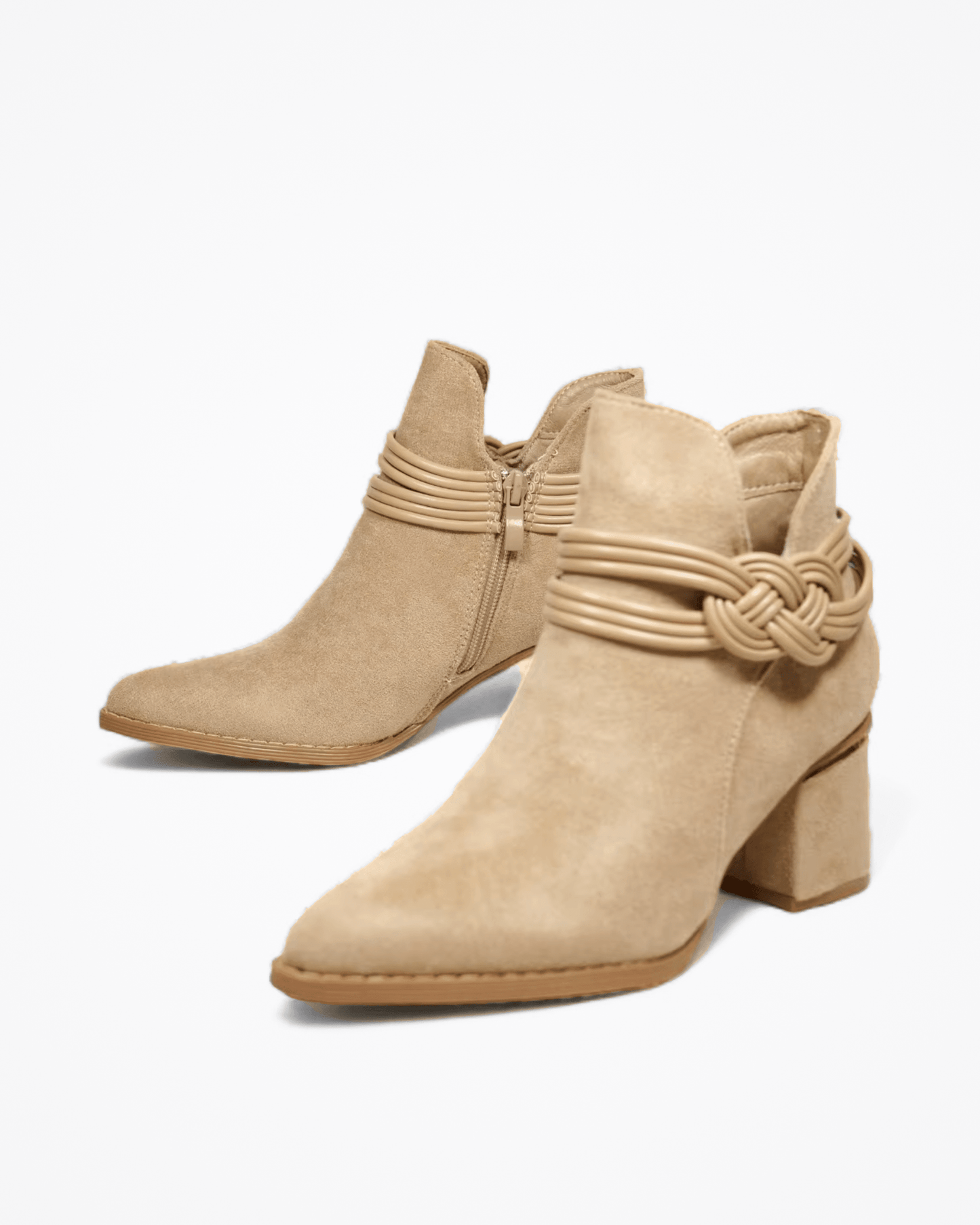 Grevano Tacones Bajos con Correa Tejida Elegantes – Ropa de Oficina para Mujer | Grevano