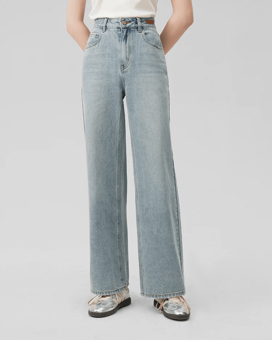 Jeans Rectos de Cintura Alta – Ropa de Oficina para Mujer | Grevano