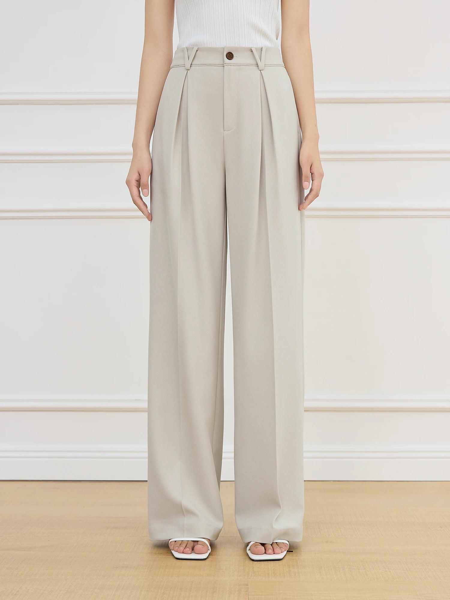 Pantalones Rectos Cintura Alta Grevano para Oficina – Ropa de Oficina para Mujer | Grevano