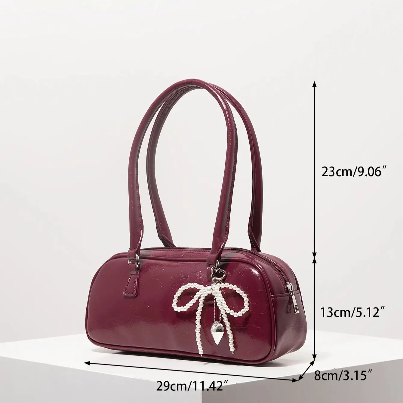 Bolso Burdeos Elegante de Grevano para Oficina  Grevano